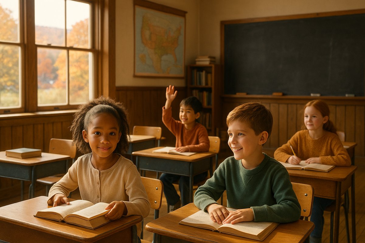 New Hampshire students in a classroom