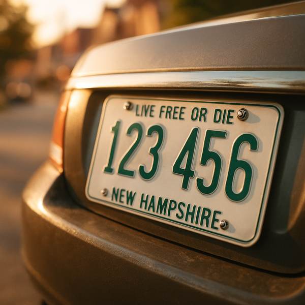 Live Free or Die license plate