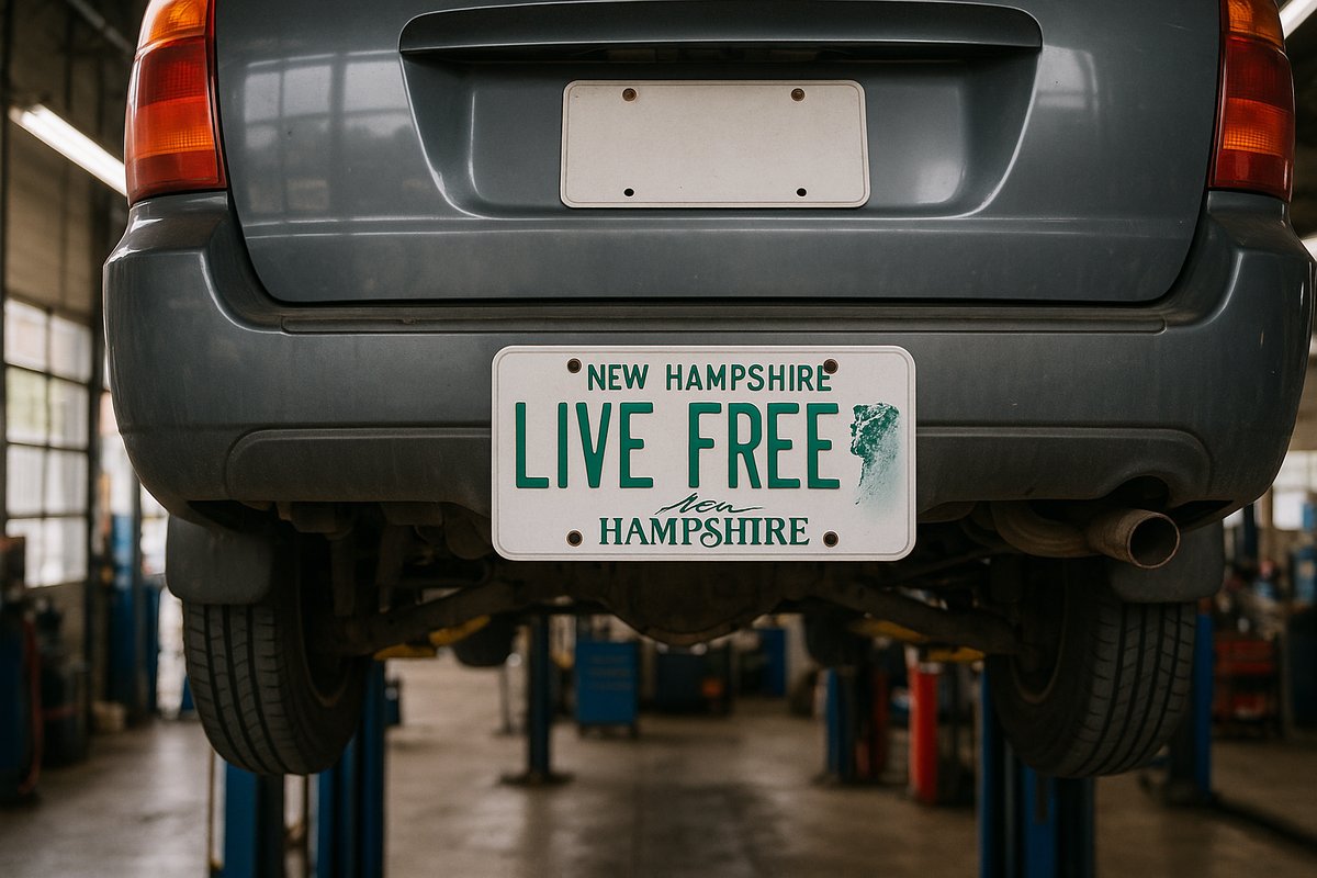 New Hampshire vehicle inspection station